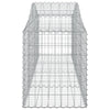 buede gabionkurve 10 stk. 200x50x60/80 cm galvaniseret jern