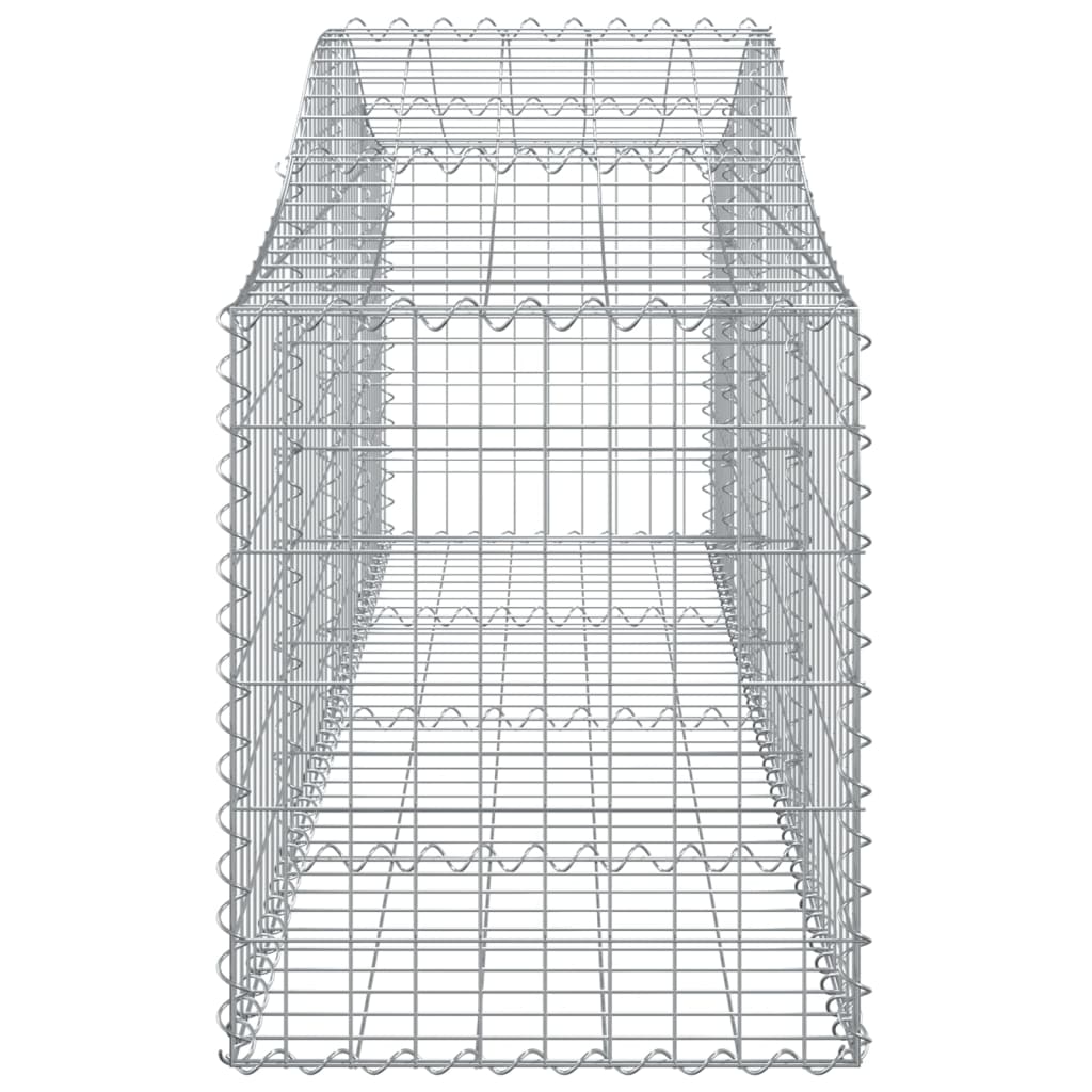 buede gabionkurve 11 stk. 200x50x60/80 cm galvaniseret jern