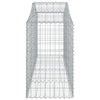 buede gabionkurve 11 stk. 200x50x80/100 cm galvaniseret jern