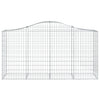 buede gabionkurve 10 stk. 200x50x100/120 cm galvaniseret jern