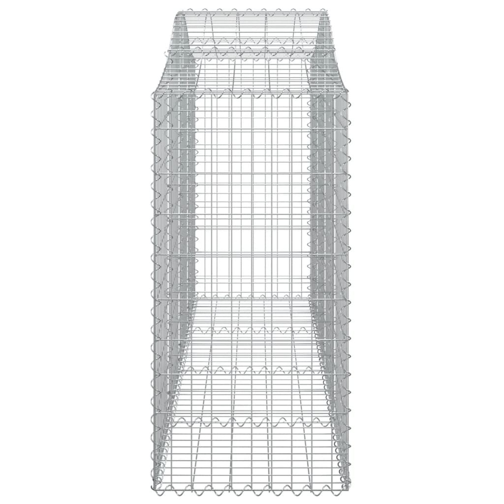 buede gabionkurve 9 stk. 200x50x120/140 cm galvaniseret jern