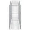 buede gabionkurve 9 stk. 200x50x120/140 cm galvaniseret jern