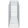 buede gabionkurve 10 stk. 200x50x120/140 cm galvaniseret jern