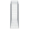 buede gabionkurve 10 stk. 200x50x140/160 cm galvaniseret jern
