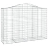 buede gabionkurve 11 stk. 200x50x140/160 cm galvaniseret jern