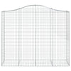buede gabionkurve 11 stk. 200x50x160/180 cm galvaniseret jern