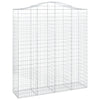 buede gabionkurve 10 stk. 200x50x220/240 cm galvaniseret jern