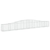 buede gabionkurve 10 stk. 400x30x40/60 cm galvaniseret jern