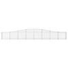 buede gabionkurve 10 stk. 400x30x40/60 cm galvaniseret jern