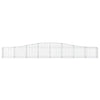 buede gabionkurve 15 stk. 400x30x40/60 cm galvaniseret jern