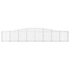 buede gabionkurve 6 stk. 400x30x60/80 cm galvaniseret jern