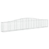 buede gabionkurve 8 stk. 400x30x60/80 cm galvaniseret jern