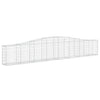 buede gabionkurve 15 stk. 400x30x60/80 cm galvaniseret jern