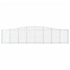 buede gabionkurve 6 stk. 400x30x80/100 cm galvaniseret jern