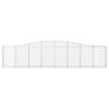buede gabionkurve 7 stk. 400x30x80/100 cm galvaniseret jern