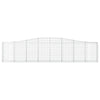 buede gabionkurve 8 stk. 400x30x80/100 cm galvaniseret jern