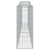 buede gabionkurve 10 stk. 400x30x80/100 cm galvaniseret jern