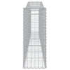 buede gabionkurve 15 stk. 400x30x80/100 cm galvaniseret jern