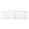 buede gabionkurve 10 stk. 400x30x100/120 cm galvaniseret jern