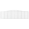 buede gabionkurve 15 stk. 400x30x100/120 cm galvaniseret jern