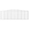 buede gabionkurve 10 stk. 400x30x120/140 cm galvaniseret jern