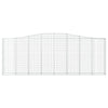 buede gabionkurve 10 stk. 400x30x140/160 cm galvaniseret jern