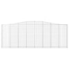 buede gabionkurve 15 stk. 400x30x140/160 cm galvaniseret jern