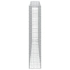 buede gabionkurve 6 stk. 400x30x160/180 cm galvaniseret jern
