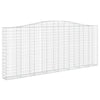 buede gabionkurve 8 stk. 400x30x160/180 cm galvaniseret jern