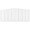 buede gabionkurve 9 stk. 400x30x160/180 cm galvaniseret jern