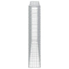 buede gabionkurve 10 stk. 400x30x160/180 cm galvaniseret jern
