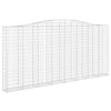 buede gabionkurve 9 stk. 400x30x180/200 cm galvaniseret jern