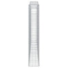 buede gabionkurve 9 stk. 400x30x180/200 cm galvaniseret jern