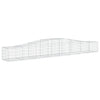 buede gabionkurve 2 stk. 400x50x40/60 cm galvaniseret jern