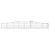 buede gabionkurve 2 stk. 400x50x40/60 cm galvaniseret jern