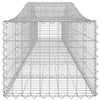 buede gabionkurve 2 stk. 400x50x40/60 cm galvaniseret jern