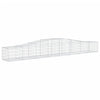 buede gabionkurve 9 stk. 400x50x40/60 cm galvaniseret jern