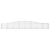 buede gabionkurve 9 stk. 400x50x40/60 cm galvaniseret jern