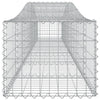 buede gabionkurve 10 stk. 400x50x40/60 cm galvaniseret jern