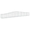 buede gabionkurve 15 stk. 400x50x40/60 cm galvaniseret jern