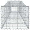 buede gabionkurve 15 stk. 400x50x40/60 cm galvaniseret jern