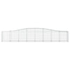 buede gabionkurve 2 stk. 400x50x60/80 cm galvaniseret jern