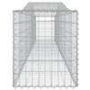 buede gabionkurve 6 stk. 400x50x60/80 cm galvaniseret jern