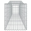 buede gabionkurve 8 stk. 400x50x60/80 cm galvaniseret jern