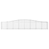 buede gabionkurve 9 stk. 400x50x60/80 cm galvaniseret jern