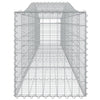 buede gabionkurve 9 stk. 400x50x60/80 cm galvaniseret jern