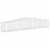 buede gabionkurve 10 stk. 400x50x60/80 cm galvaniseret jern