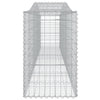 buede gabionkurve 2 stk. 400x50x80/100 cm galvaniseret jern