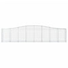 buede gabionkurve 9 stk. 400x50x80/100 cm galvaniseret jern
