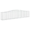 buede gabionkurve 10 stk. 400x50x80/100 cm galvaniseret jern